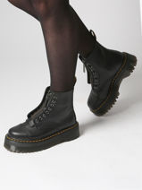 Bottines Sinclair En Cuir Dr martens Noir women 22564001-vue-porte