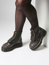 Bottines Sinclair En Cuir Dr martens Noir women 32050001-vue-porte