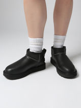 Bottines En Cuir Ugg Noir women 1163490-vue-porte