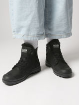 Bottines Pampa Hi Zip Wl En Cuir Palladium Noir women 95982010-vue-porte