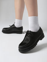 Chaussures Derbies En Cuir Kleman Noir women PADRINI-vue-porte