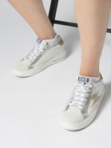 Sneakers Maya Uit Leder Semerdjian Wit accessoires MAYA-vue-porte