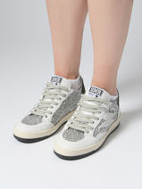 Sneakers En Cuir Semerdjian Argent women DANY-vue-porte