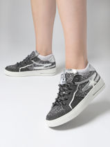 Sneakers Vana En Cuir Semerdjian Noir women VANA-vue-porte