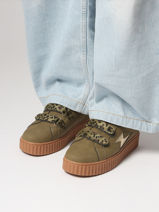 Sneakers Aby Vanessa wu Wit accessoires BK2714NR-vue-porte