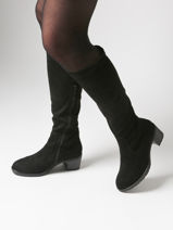 Bottes  Talon Remonte Noir women - D2A76-00-vue-porte