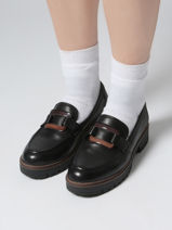 Mocassins En Cuir Tamaris Noir women 43-vue-porte