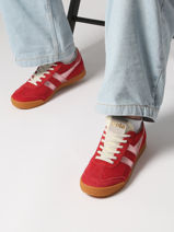 Sneakers Elan Glitz En Cuir Gola Rouge women CLB790-vue-porte