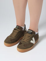 Sneakers Berlin Uit Leder Victoria Groen women 1126220-vue-porte