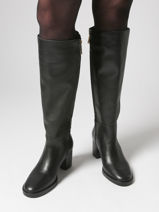 Bottes  Talon En Cuir Tommy hilfiger Noir women 8865BDS-vue-porte