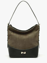 Schoudertas Serena Sude Leder Nathan baume Groen vogue 6