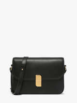 Sac Bandoulire M Alice Cuir Nat et nin Noir vintage M