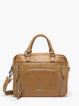 Sac Bandoulire Baby Macy Cuir Nat et nin Beige vintage BABYMACY