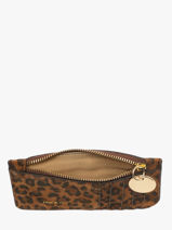 Portemonnee Alix Leder Nat et nin Bruin vintage ALIX-vue-porte