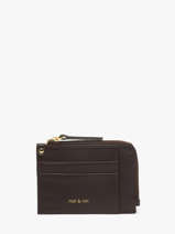 Porte-monnaie Lana Cuir Nat et nin Marron vintage LANA