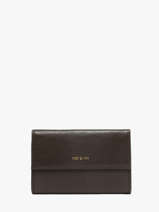 Portefeuille Lotti Cuir Nat et nin Marron vintage LOTTI