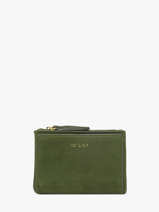Portefeuille Cuir Nat et nin Vert vintage SOLY