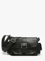 Sac Bandoulire Vintage Cuir Nat et nin Noir vintage JOY