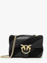 Cross Body Tas Love Bag Puff Leder Pinko Zwart love bag puff A2JY