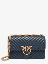 Cross Body Tas Love Bag Quilt Leder Pinko Blauw love bag quilt A0GK