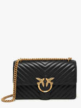 Sac Bandoulire Love Bag Quilt Cuir Pinko Noir love bag quilt A0GK