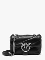 Sac Bandoulire Love Baby Puff Cuir Pinko Noir love bag puff A0F2