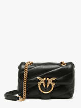 Sac Bandoulire Love Baby Puff Cuir Pinko Noir love bag puff A0F2