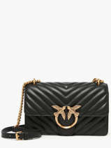 Sac Bandouli�re Love Bag Quilt Cuir Pinko Noir love bag quilt A0GK
