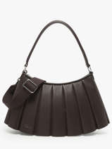 Sac Port paule Lenglen Cuir Lacoste Marron lenglen NU5176DP