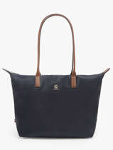 Sac Port� �paule Popette Nylon Tommy hilfiger Bleu popette AW17711