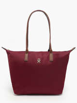 Schoudertas A4 Formaat Popette Tommy hilfiger Rood popette AW17711