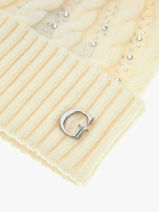 Bonnet Guess Beige accessoires 385POL01-vue-porte