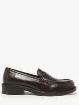 Mocassins En Cuir Aliwell Marron women A3227