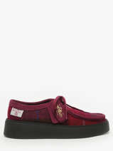 Chaussures Derbies Clarks Rouge women 26184947
