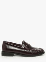 Mocassins En Cuir Inuovo Marron women LFG005