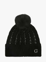 Bonnet Guess Noir accessoires 385POL01