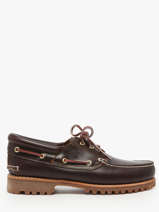 Chaussures Bateau En Cuir Timberland Marron men 32141