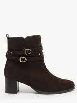 Bottines  Talon En Cuir Gabor Marron women 18