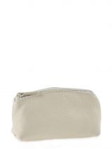 Portemonnee Leder Milano Beige caviar G008