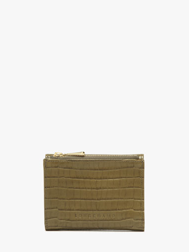 Longchamp Longchamp pocket croco Portefeuille Marron
