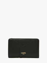 Portefeuille Leder Lancel Zwart enveloppe A13710