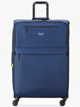 Soepele Reiskoffer Op Wieltjes Maubert 2.0 Delsey Blauw maubert 2.0 3813821W