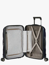 Uitbreidbare Handbagage Samsonite Blauw c-lite CS2007-vue-porte