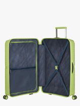 Harde Reiskoffer Airconic American tourister Groen airconic 88G003-vue-porte