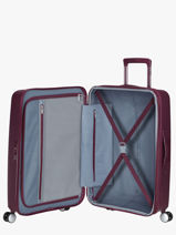 Harde Reiskoffer S Soundbox American tourister Rood soundbox 32G002-vue-porte