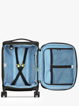 Valise Cabine Extensible Delsey Noir montmartre 3.0 801-vue-porte