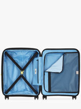 Valise Cabine Extensible Delsey Bleu lutece 3802803-vue-porte