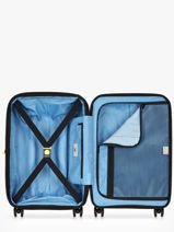 Valise Cabine Extensible Delsey Bleu lutece 3802801-vue-porte