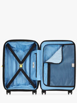 Valise Cabine Extensible Delsey Bleu lutece 3802801-vue-porte