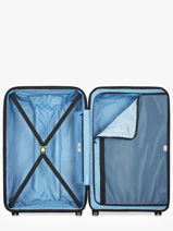 Uitbreidbare Harde Reiskoffer Lutece Delsey Blauw lutece 3802820-vue-porte